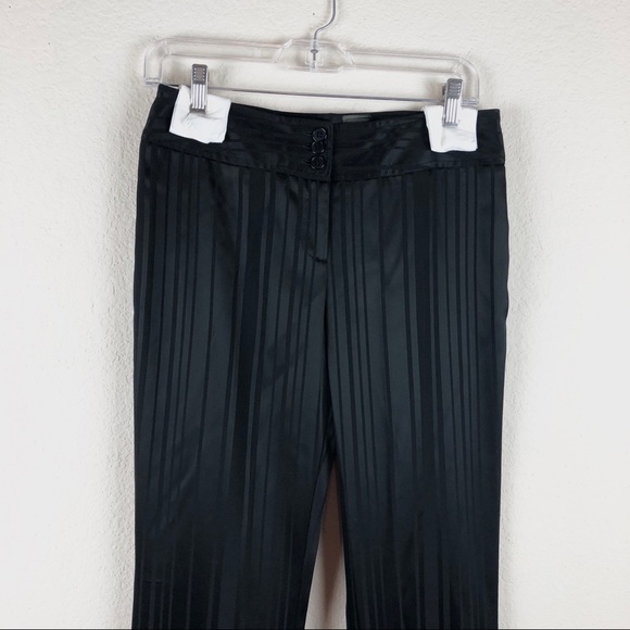 Cache Pants NWT Stripped Silk Black - Picture 2 of 5
